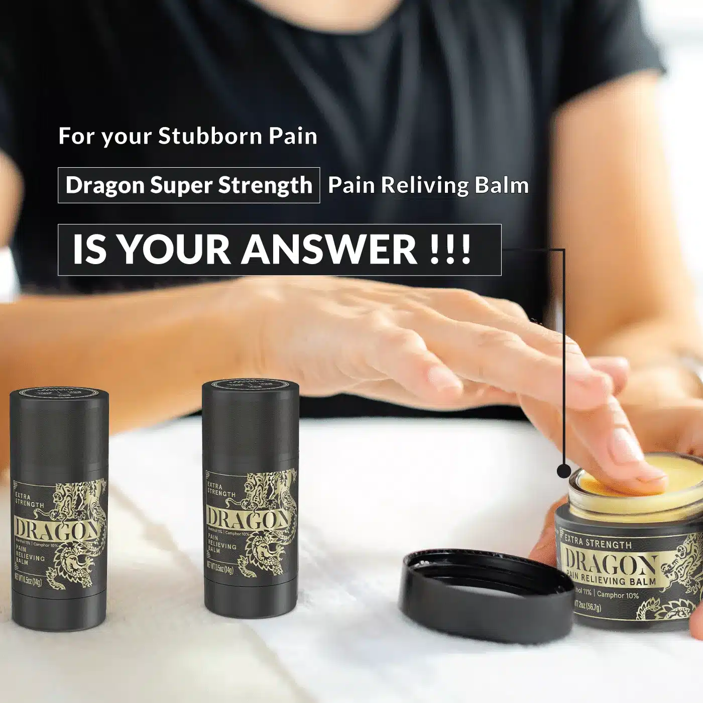 Black Balm Box Set - Extra Strength Pain Relieving Balm - Image 11