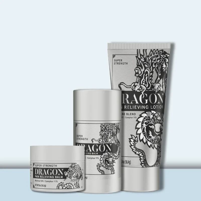 Dragon Pain Relieving Silver Bundle Terpene Blend - Jar, Roll Up & Lotion