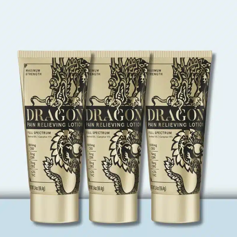 Dragon Pain Relieving Lotion - Maximum Strength 3.4oz - Pack of 3