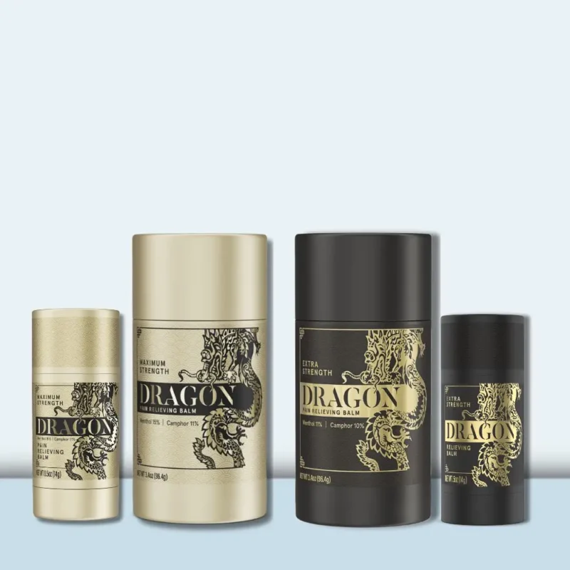 Dragon Pain Relieving Black & Gold Bundle - Roll Up & Travel Size