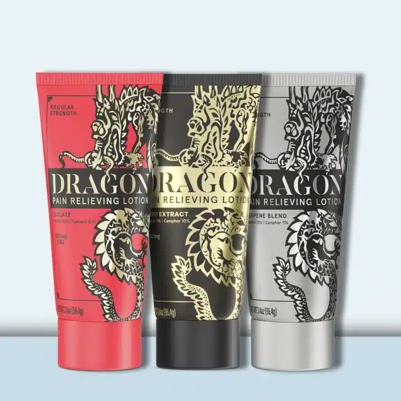 Dragon Pain Relieving Lotion Mixed (Red, Black &Gold) 3.4oz - Pack of 3