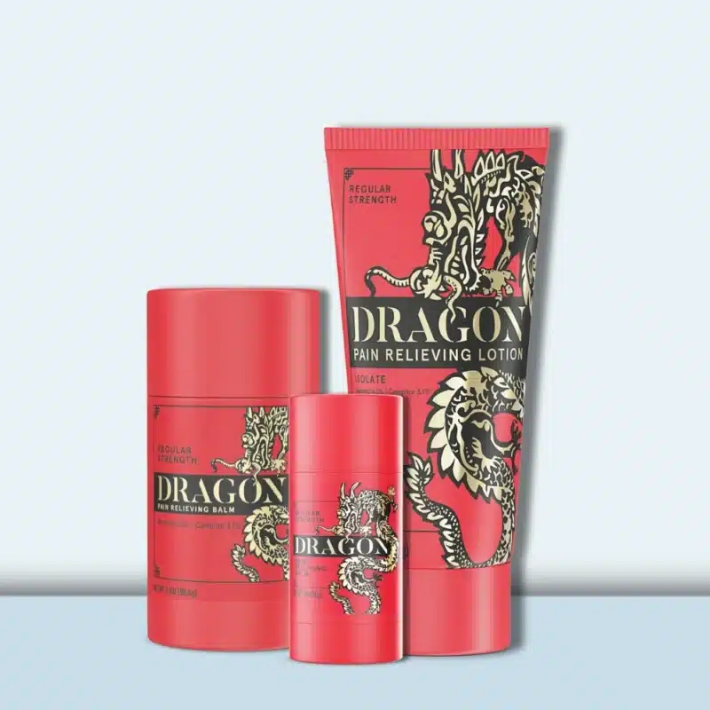Dragon Pain Relieving Red Bundle Isolate – Lotion, Roll Up & Travel Size